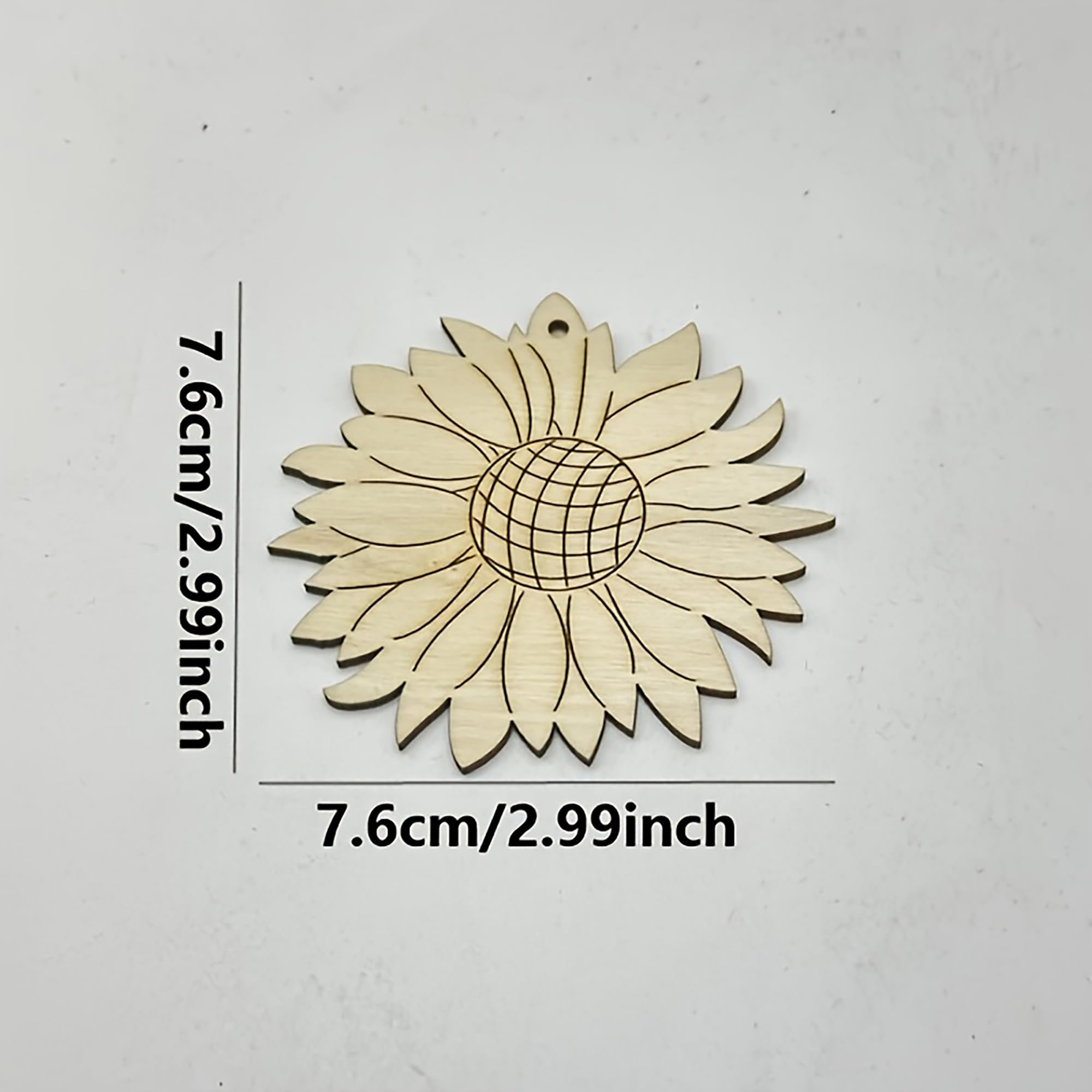 10 pcs mdf flowers for painting