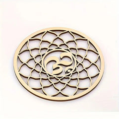 spiritual om symbol art for meditation room ambiance