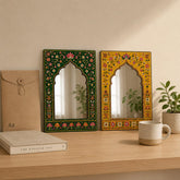 Pack of 2 Jharokha Mirror Wall Decor for Living Room