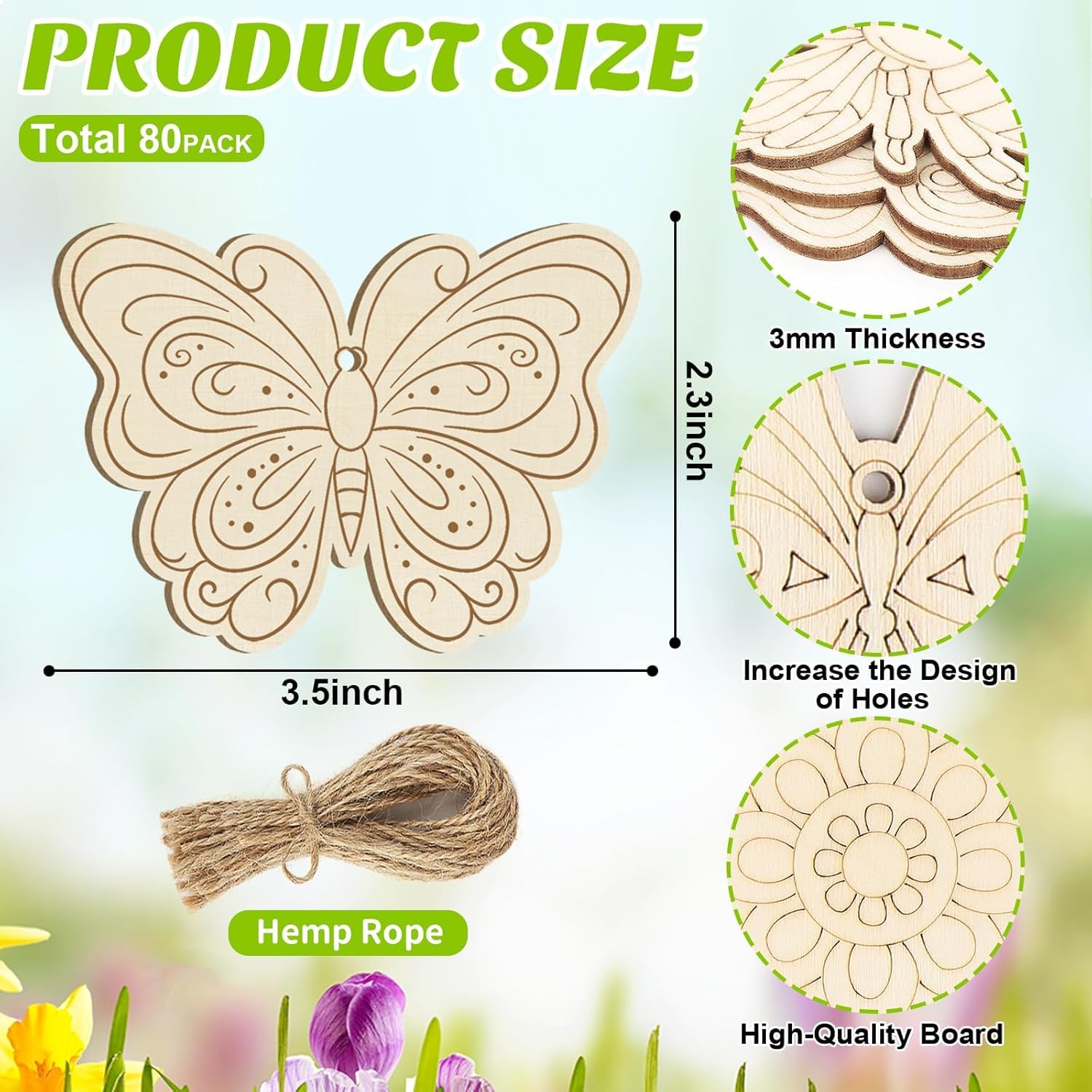 wooden butterfly craft blanks