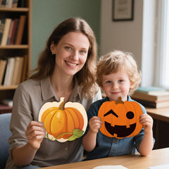 rustic wooden pumpkin shapes