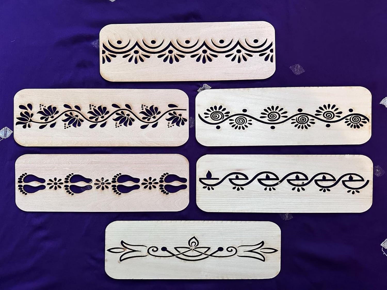 unfinished mdf stencil for painting borders