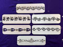 unfinished mdf stencil for painting borders