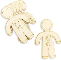 Gold-colored phone and astronaut figure on a white background
