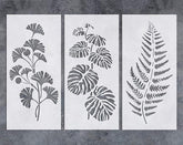 leaf wall stencil for painting