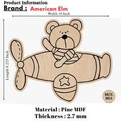 whimsical animal wood craft set