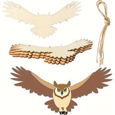 wooden eagle cutouts for crafts eagle shape mdf wood slices unfinished wood decorations for festivals