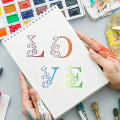diy botanical monogram stencils