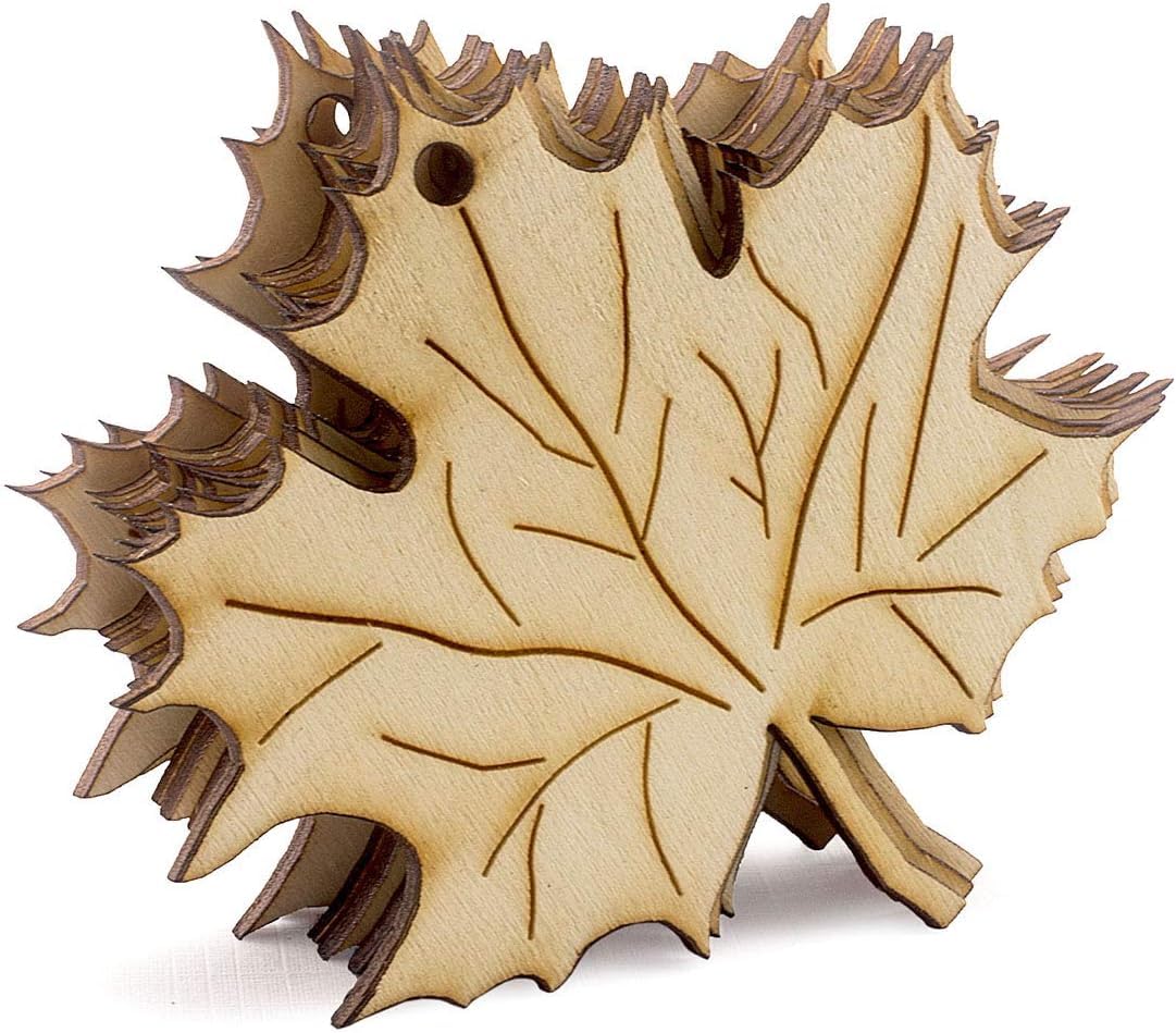 Wooden leaf-shaped object on a white background
