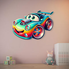 printed mdf animated vehicle cutouts for children's presents