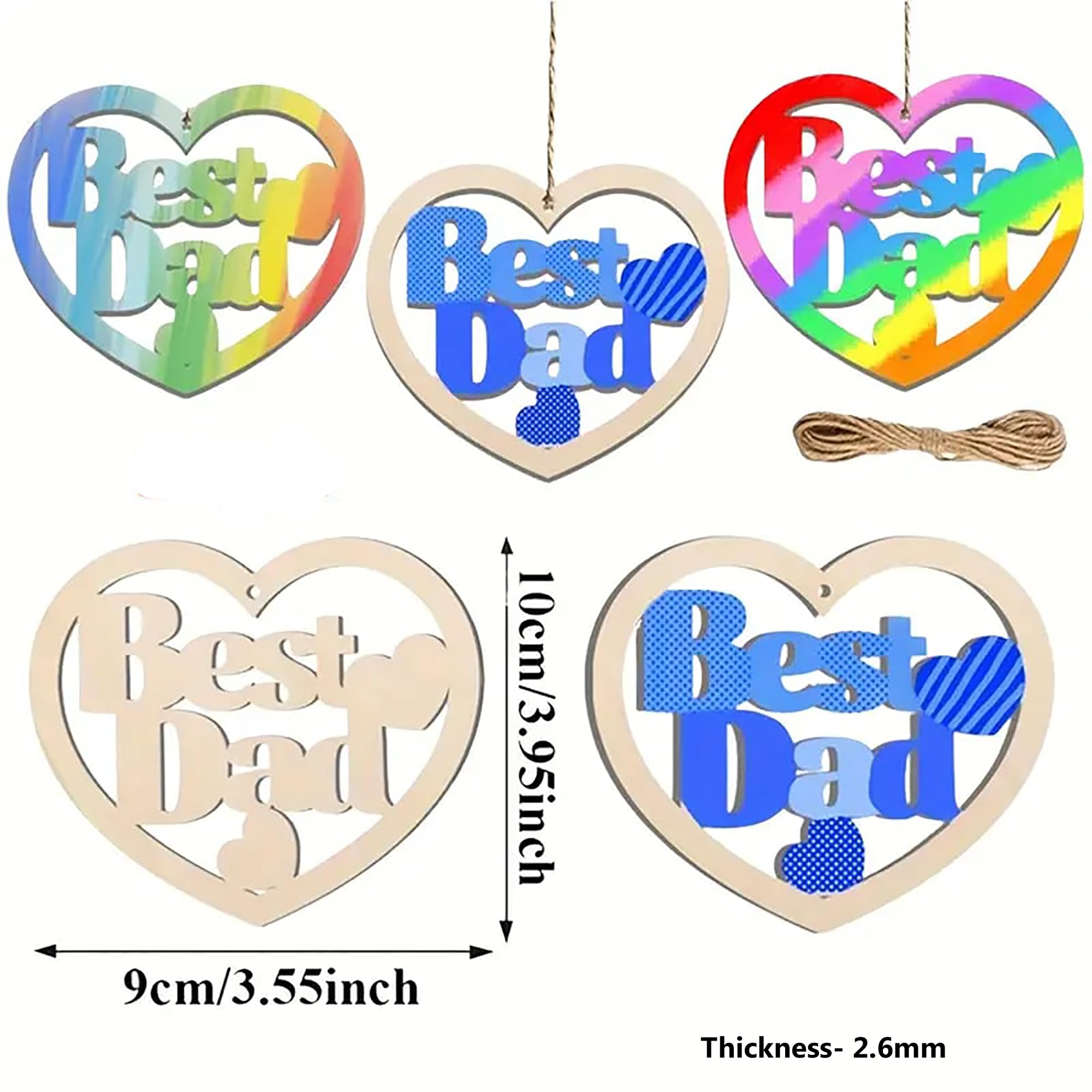 DIY wood heart cutouts for best dad handmade gifts