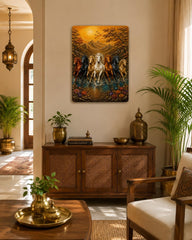 running horse canvas style wall decor