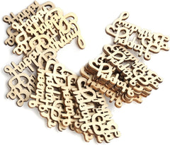 Wooden decorative pieces with intricate cut-out designs on a white background