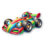 3d race car wall decor for boys room