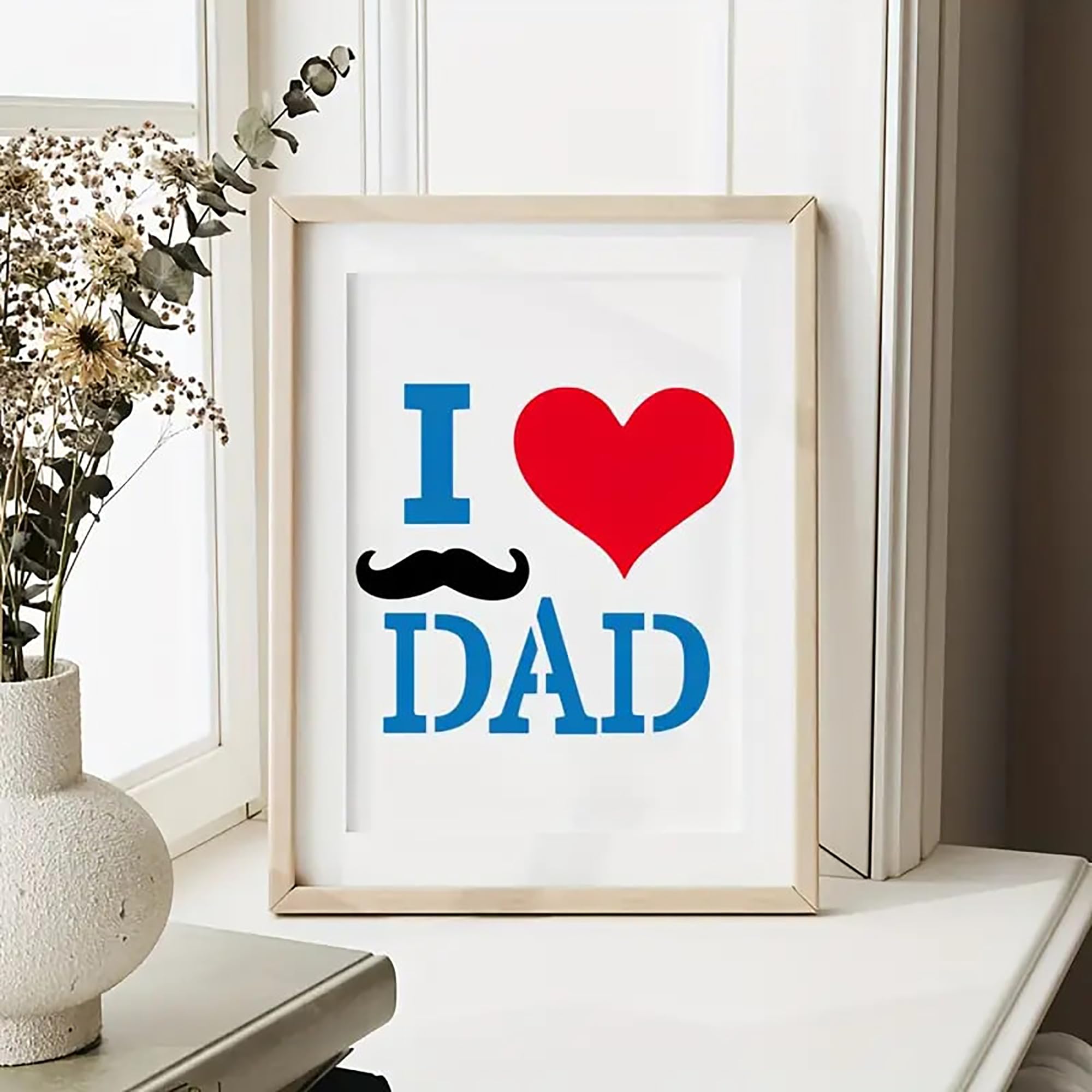 reusable parents day craft stencils