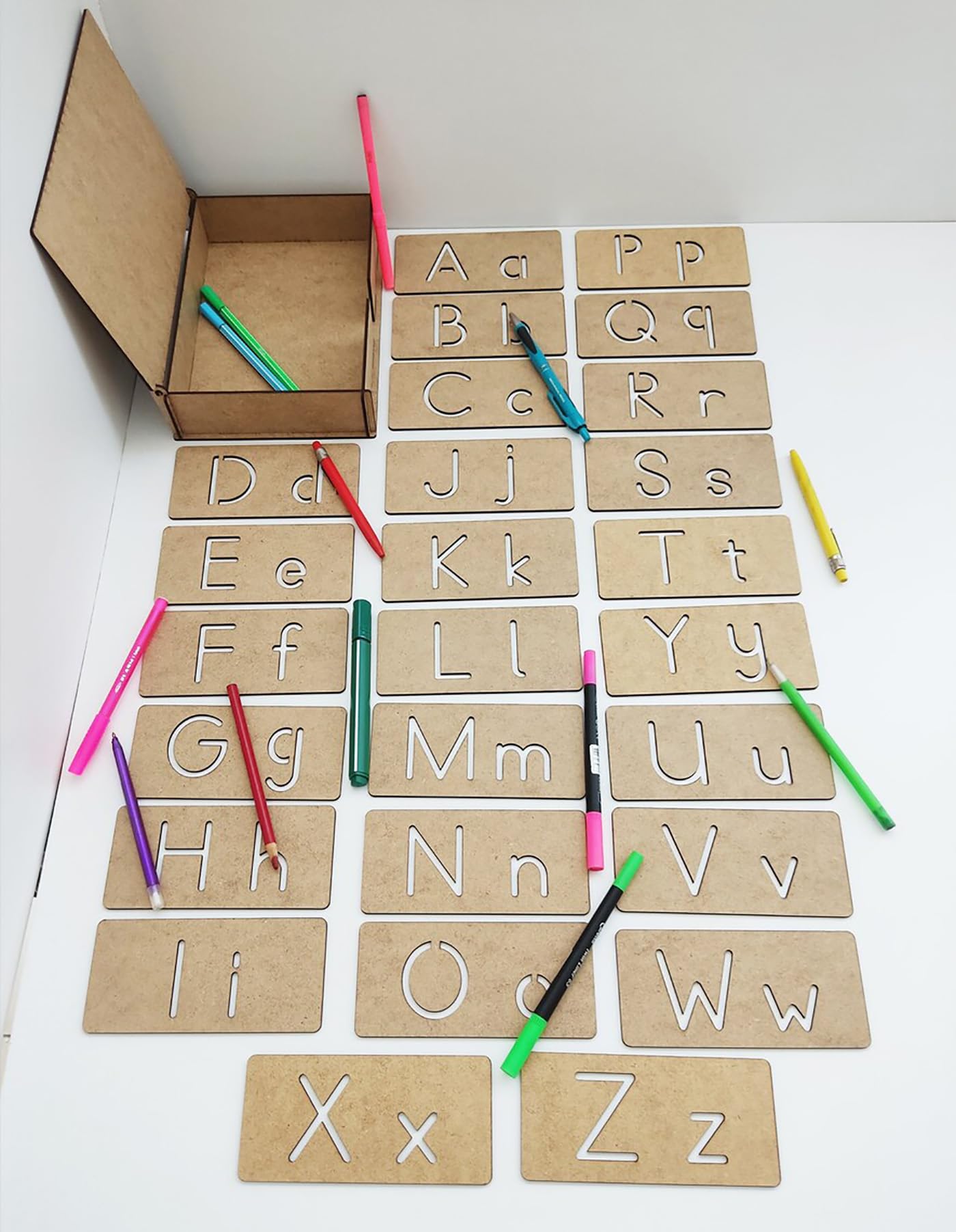 letter stencils for kids art