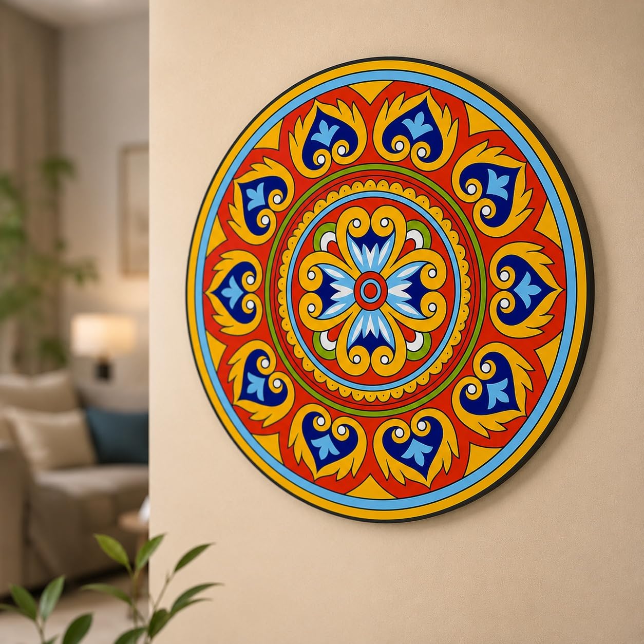 colorful mandala wall hanging for home