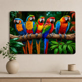 colorful parrot wall art for home decor