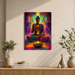 matte finish buddha wall painting