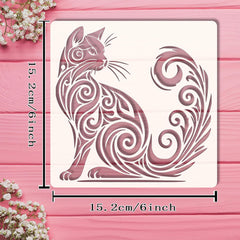 reusable cat stencil for mdf board painting