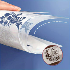 nature design stencil for canvas painting