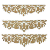 Decorative border designs on a white background
