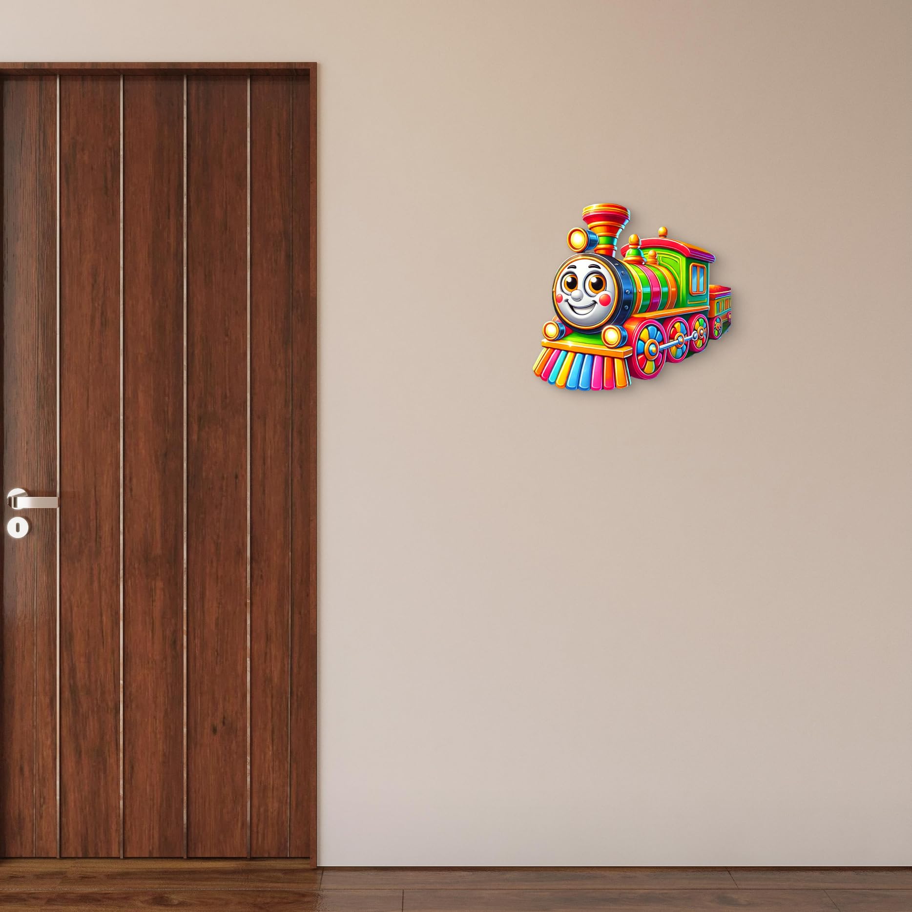 removable 3d mdf passenger train cutouts for walls