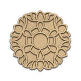 Cliths Pre Marked MDF Rangoli Base Mandala Design with Religious for Home Decor Diwali Pooja DIY Art