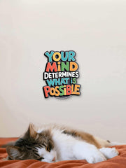 "American Elm Inspirational Wall Sign 'Your Mind Determines What Is Possible' Pine MDF Home & Office Decor