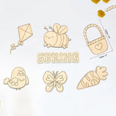 wooden spring painting kit