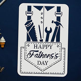 father's day stencil fathers day stencil for card making fathers day gift for dad fathers day gift for dad special large stencil template for fathers day large stencil for wall painting homefathers day reusable plastic stencil reusable plastic paper stencil happy fathers day decoration items