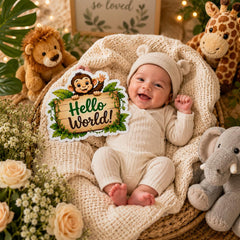 baby first year photo milestone cards