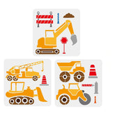 engineering vehicle stencils reusable