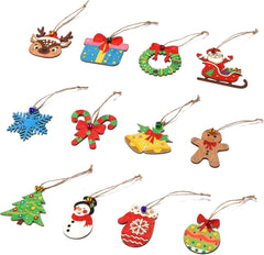 wooden christmas ornaments for diy crafts