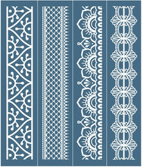 Border silkscreen stencil