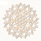 flower of life wooden wall hanging