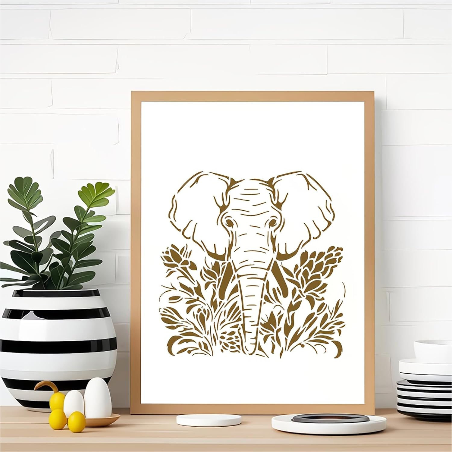 square stencil 5.9 inch painting template