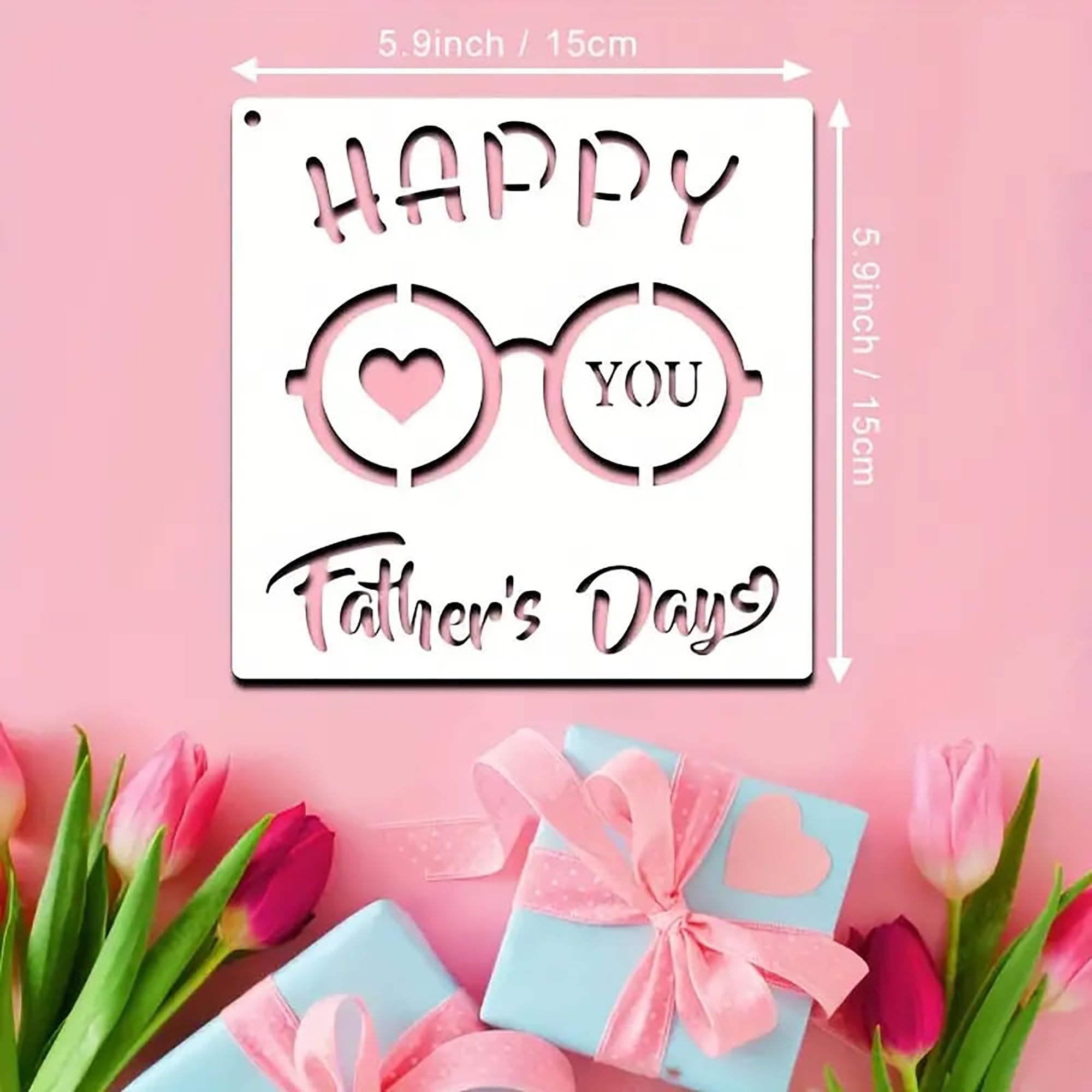 mothers day fathers day stencil set