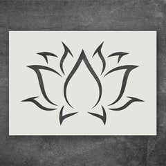 lotus stencils reusable yoga