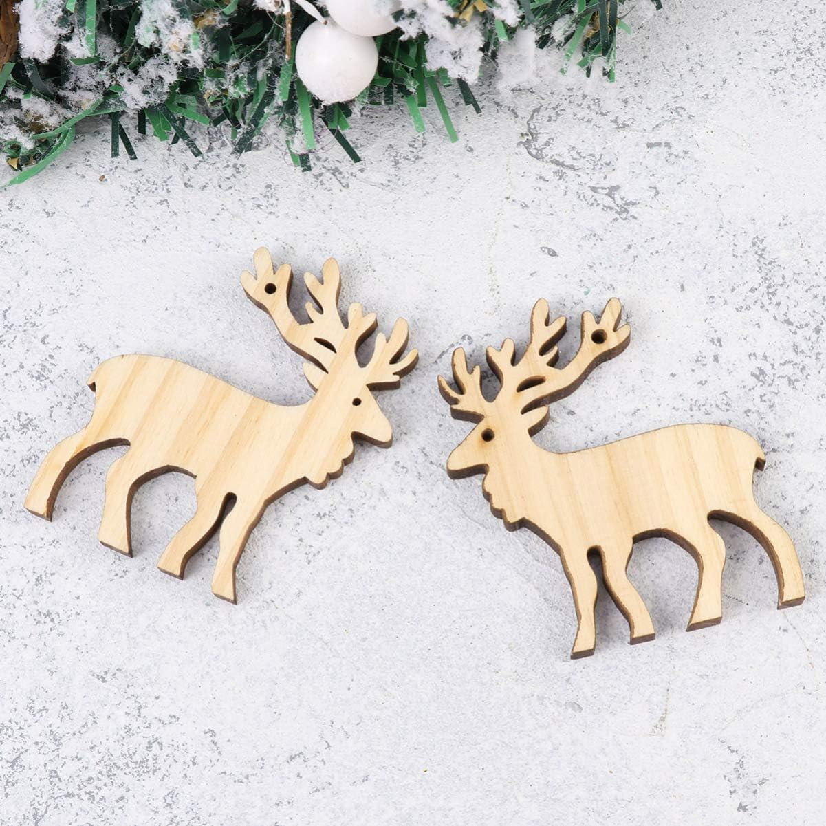 holiday pendant wooden reindeer decor