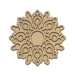 Cliths Pre Marked MDF Rangoli Base DIY Mandala for Diwali Festival Home Decoration Religious Pooja Art