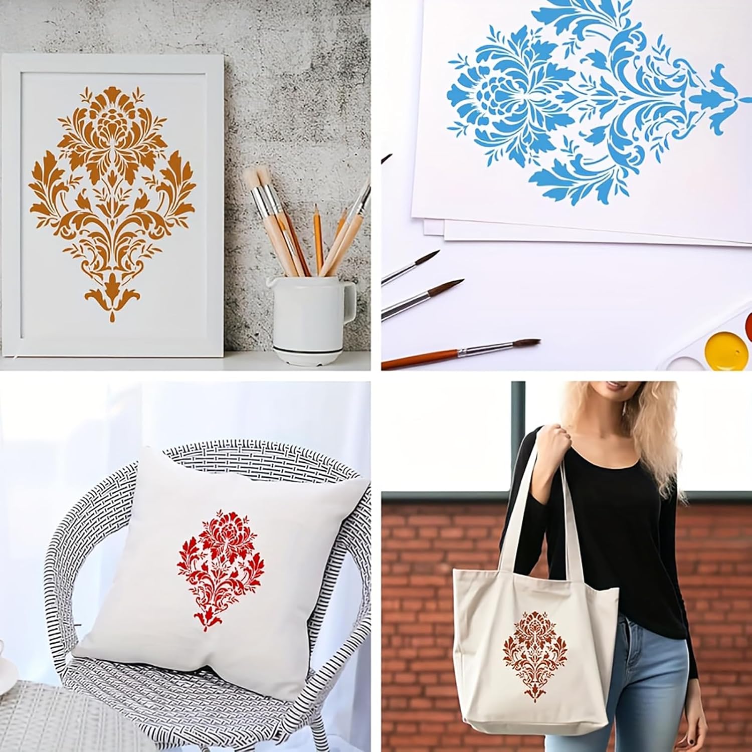diy stencil for texture paste artwork