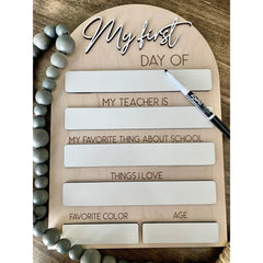 back to school chalkboard sign
