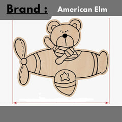 3 piece teddy bear craft shapes
