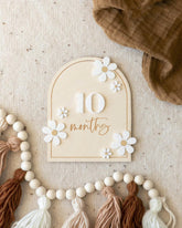 wooden rocket ship interchangeable milestone cards custom name