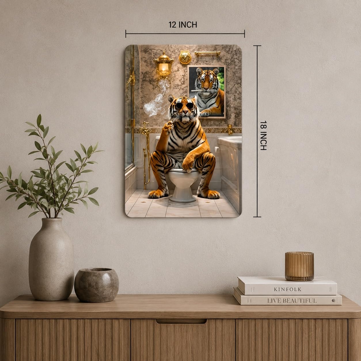 quirky wall art for bachelor room