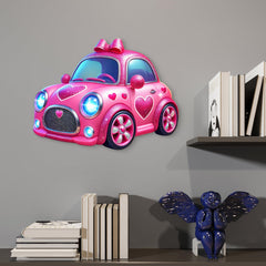 colorful 3d cartoon toon car wall hanging for kids' room