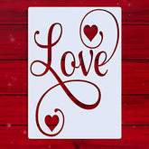 love letter stencil for diy art and crafts