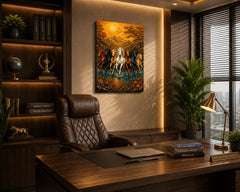 running horses wall decor for home