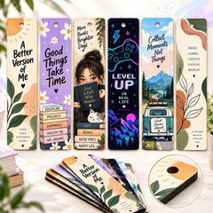 book lover accessories wooden bookmark set
